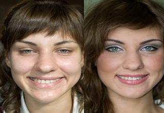 These before and after pictures definitely display the power of makeup