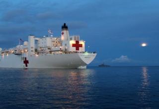 USNS Mercy T-AH-19 is the lead ship of her class of hospital ships in the United States Navy. Her sister ship is the USNS Comfort T-AH-20.
