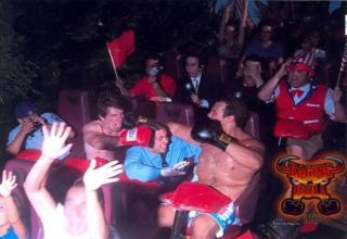 Instead of screaming on this roller coaster these people decided to be awesome