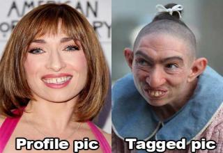 Funny photos that prove your tagged pics are always so much worse than your profile pics.