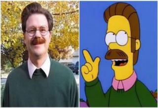 People who uncannily look like characters from The Simpsons