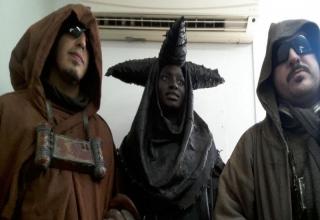 Photos have emerged from the ultra-secretive Abu Dhabi set of Star Wars: Episode VII - tmz