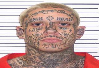 Most Wtf Face Tattoos In Mugshots Gallery Ebaum S World