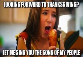 There are plenty of Thanksgiving memes out there, but some of them are, well, they're pretty weird. I mean, they're still awesome, and still hilarious, but, you know... they're a little off. Here are 25 bizarre Thanksgiving memes