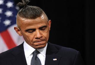 Some pretty hilarious images of world leaders with a man bun...