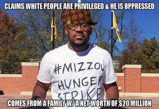 MIZZOU HUNGER STRIKER Claims He's Oppressed, Rips 'White Privilege'...Comes From Family Worth 20 Million...