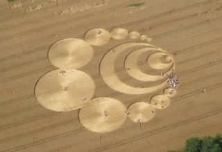 Aerial photos of crop circles taken from around the world.