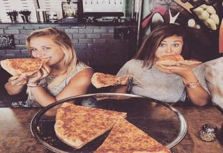 Hot Girls Eating Pizza...just seems so wrong