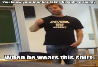As a kid, you could only hope to have a teacher so bad ass!!!
