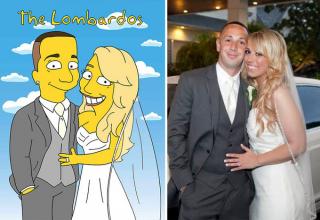 Artist transforms real-life photos of friends into Simpsons caricatures