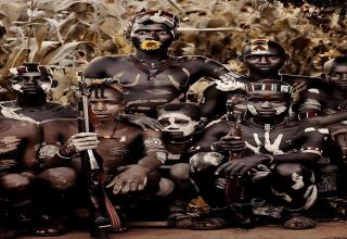 The nomadic Mursi tribe lives in the lower area of Africa's Great Rift Valley....