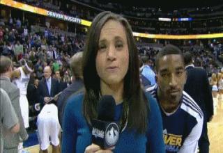 GIFs of hilarious videobombs from sports and news clips.