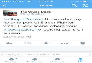 CrudeDude69 tweets the worst actors of the generation, and lets them know how he really feels.