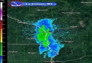 These clouds of small flies hatched on the Mississippi River and are so dense that they have caused car accidents from drivers being unable to see in front of them. The bugs made their way to buildings, lights and everything in sight. The cloud of bugs was so massive it got picked up on radar!