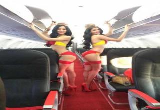 Hot Stewardesses Revealing a Bit Too Much