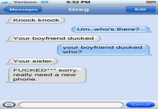 Breaking up over text isn't classy but it certainly is funny.