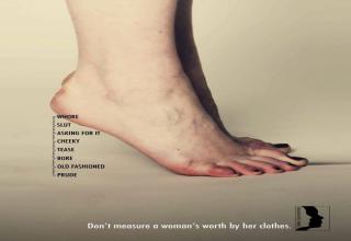 There's always a label attached and the real message here is: "Don't measure a woman's worth by her clothes."