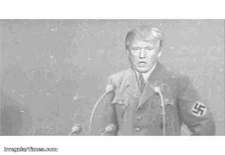 Lizard Trump GIF Dump #17 Fascist Edition.

The term “fascism” is an easy label to throw around casually, but there is a core set of defining traits.
fortunately for us, donald has made statements showing these traits in practice.
