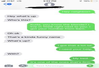 Awkward Text Exchange from a Neighbor Who Just Wants to Bone - Facepalm ...
