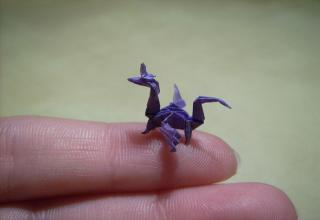 German paper-crafter Anja Markiewicz makes what must be some of the smallest examples of origami around. Using only her hands and a toothpick, Markiewicz manipulates paper into miniature animals, snowflakes, flowers and a variety of other itsy-bitsy forms.