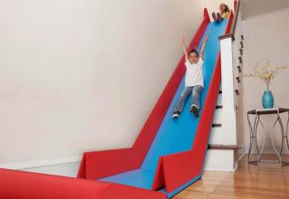 How about your own in home stair slide?!?