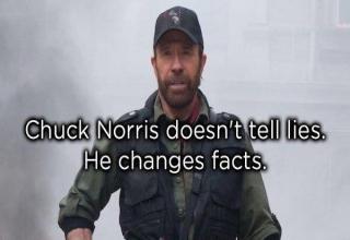 Chuck Norris can strangle you with a cordless phone.
