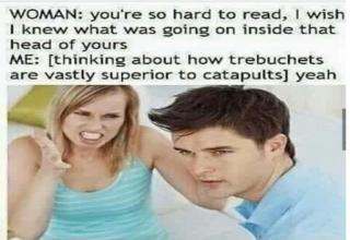 Just be glad they're trebuchets and not those fucking weak ass catapults