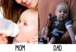 Moms and dads have very different ideas on “parenting”