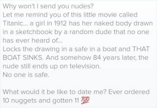 Clever Man Makes The Smoothest Case Convincing A Girl To Send Nudes On