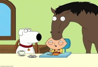 Featuring Brian and Stewie.