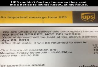 Is it UPS or just oops?