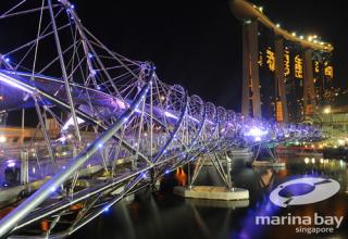 The Helix Bridge in Singapore does not look poor.