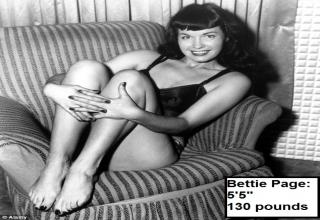 This gallery proves that the myth about "the real" body type was made up and has never been popular in the 1940-50s.