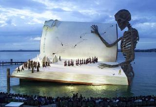 Bregenz Festival is known for their elaborate stages by the lakeside.