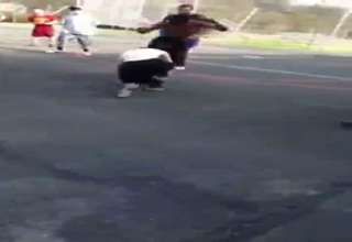 White Kid Goes H.A.M. against Black Kid