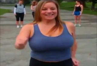 That Girl With Big Tits Who Tries To Go Jogging - Video