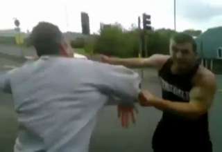 Johnny Joyce Fights Paddy Doherty Outside PC World