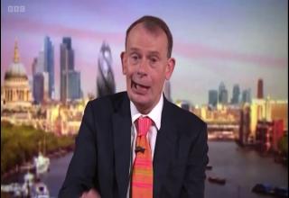 BBC reporter Andrew Marr ends his final broadcast with an Anchorman Quote