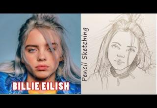 Pencil Sketching Billie Eilish Tutorial For Beginners Ftw Video
