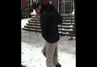 Ice Skating on strees of Atlanta