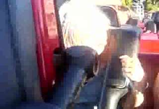 Woman hates roller coaster