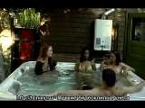 Girl craps herself in hot tub