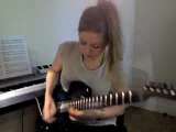 Girl Plays Guitar And Rocks It